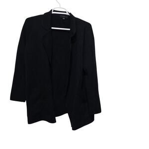 J.Crew Knit Sweater Blazer XXS Black Open Front Cardigan